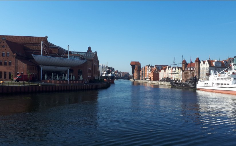Der Danziger Hafen mit dem berühmten Krantor